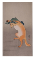 Dancing Fox with Lotus-Leaf Hat