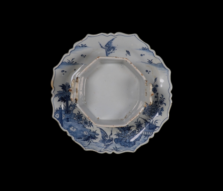 Blue and White Delft Covered Butter Dish